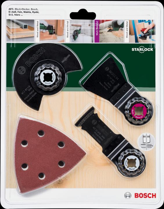 Image du produit Bosch Professional Zubehör Kit Starlock universel, 13 pièces, pour outils électroportatifs multifonctions, bois et métal