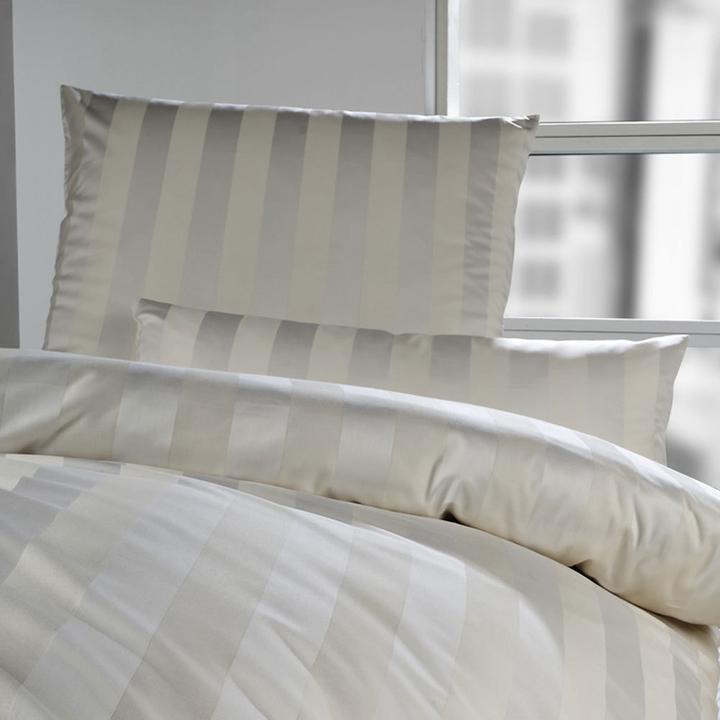 Actual product image Curt Bauer Damask bed linen Como beige (Bedding set, 140 x 200 cm)