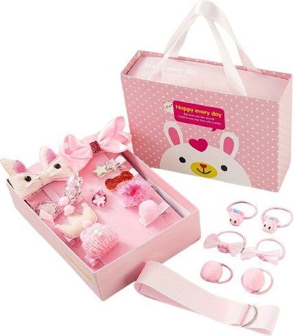 Activity Board 18 Stück Haarspangen-Set Kleinkind Mädchen, Haarschmuck Mädchen, Haarspangen mit Geschenkbox (18 Stk.)