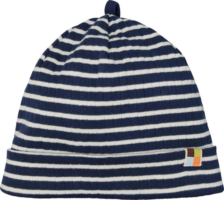 Produktbild loud + proud Beanie gestreift mit Rippe