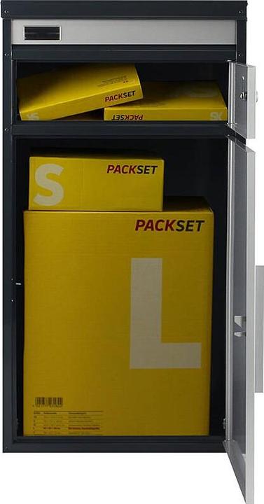 Produktbild SafePost 65 TIAMAT Paketbox silber/anthr + 2 Sch.
