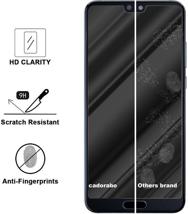 Actual product image Cadorabo Display protection glass for Honor 10 (1 Piece, HTC 10)