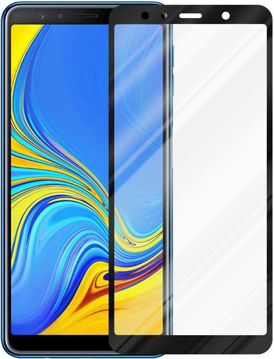 Image du produit Cadorabo Fullcover écran de protection en verre pour Samsung Galaxy A7 2018 Retail Packaging (1 pièce(s), Samsung Galaxy A7 (2018))