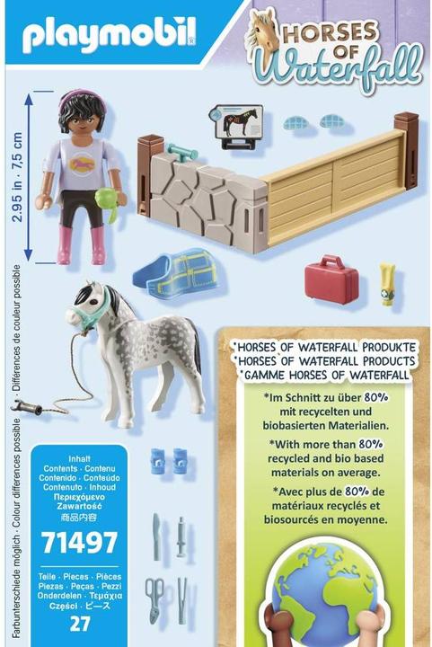 Actual product image Playmobil Equine therapist (71497, Playmobil Horses of Waterfall)