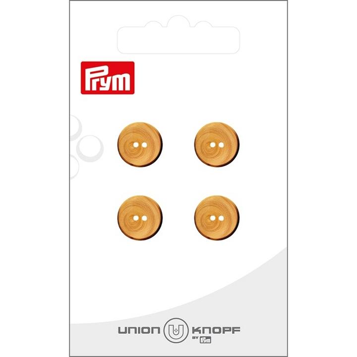 Actual product image Prym Buttons 2-hole 12 mm, 4 pieces, beige