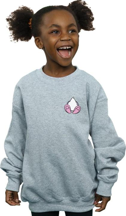 Actual product image Disney Girls Daisy Duck Backside Breast Print Sweatshirt (128)