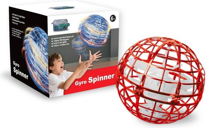 Image du produit Totally Tech Gyro Spinner Flying Ball rouge