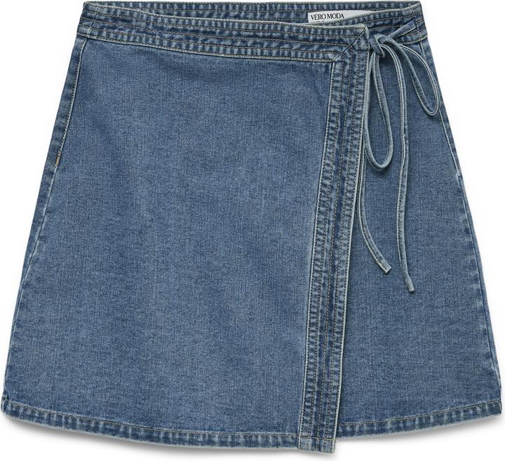 Produktbild Vero Moda Vmliza Mr Short Denim Wrap Skirt Ga Noos (S)
