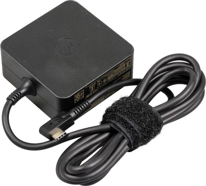 Image du produit HP Adaptateur 5V,12V,15V 45W USB-C (No Cord) inclut le câble d'alimentation (45 W)
