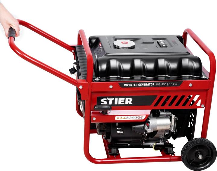 Actual product image Stier Inverter generator SNS-500 5.0 kW 75 dB(A) (18 l)