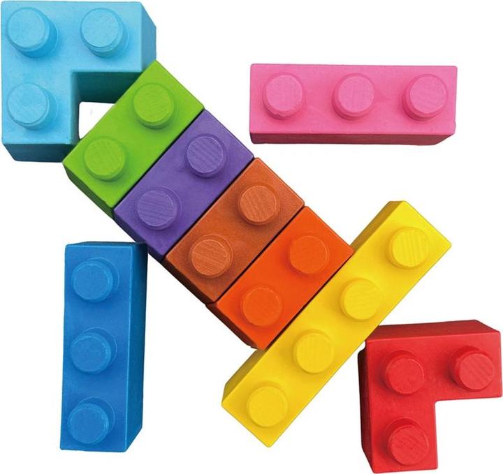 Actual product image Haku Yoka Rocket block wax crayons (MQ2) (Multicoloured)