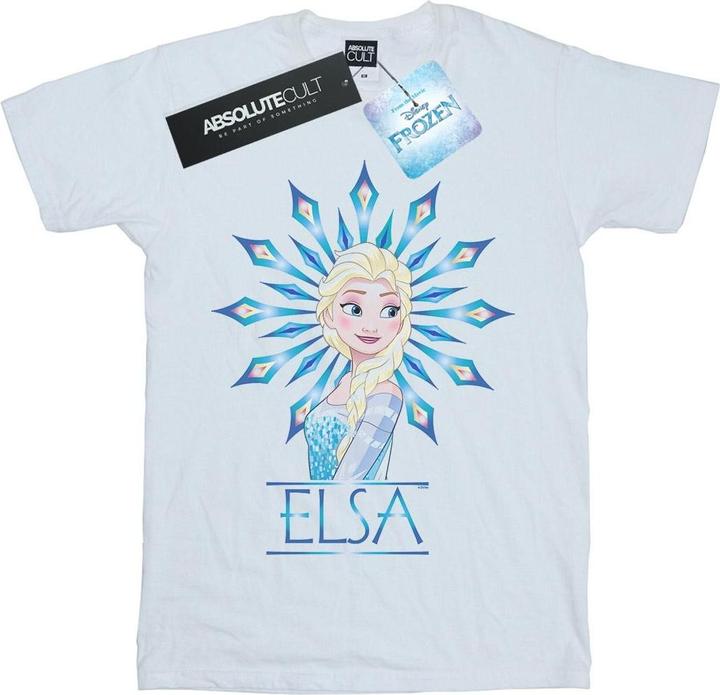 Actual product image Disney Mens Frozen Elsa Snowflake T-Shirt (XL)
