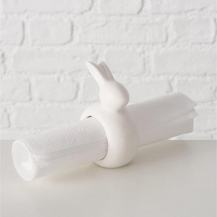 Image du produit Boltze Home Serviettenhalter Hase Mercy, 2-teilig, Keramik (2 x)