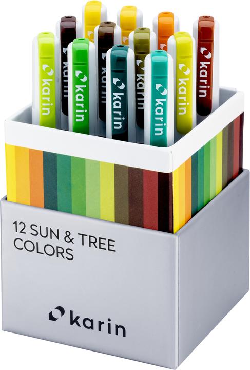 Actual product image Karin Real Brush Pen Pro 0.4mm (Multicoloured, 12 x)