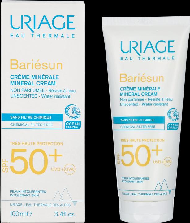 Actual product image Uriage BariÃ©sun Mineral Cream (Sun cream face, SPF 50, 100 ml)