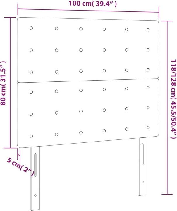 Image du produit VidaXL Jeanette (100 x 5 x 128 cm)