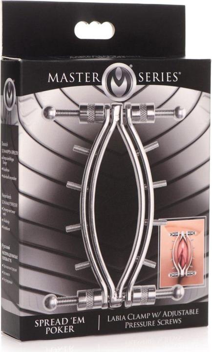 Immagine prodotto Master Series Morsetto per labbra Spread 'Em Poker con viti a pressione regolabile