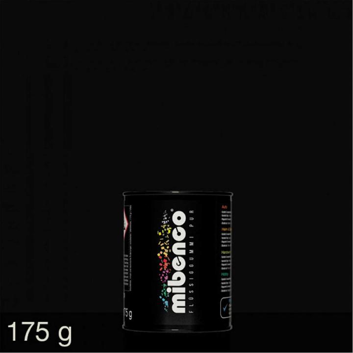 Produktbild mibenco flüssiggummi pur schwarz matt 175g
