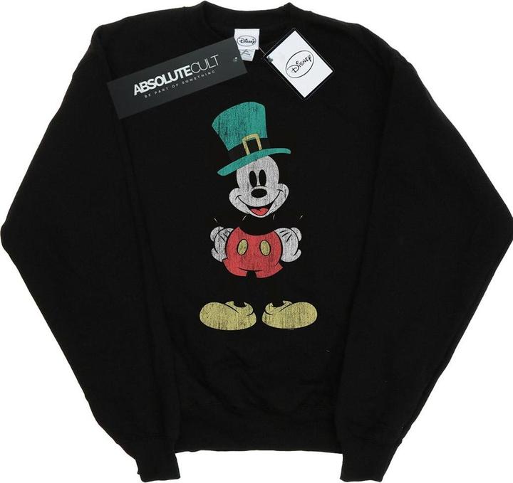 Actual product image Disney Mens Mickey Mouse Leprechaun Hat Sweatshirt (XL)
