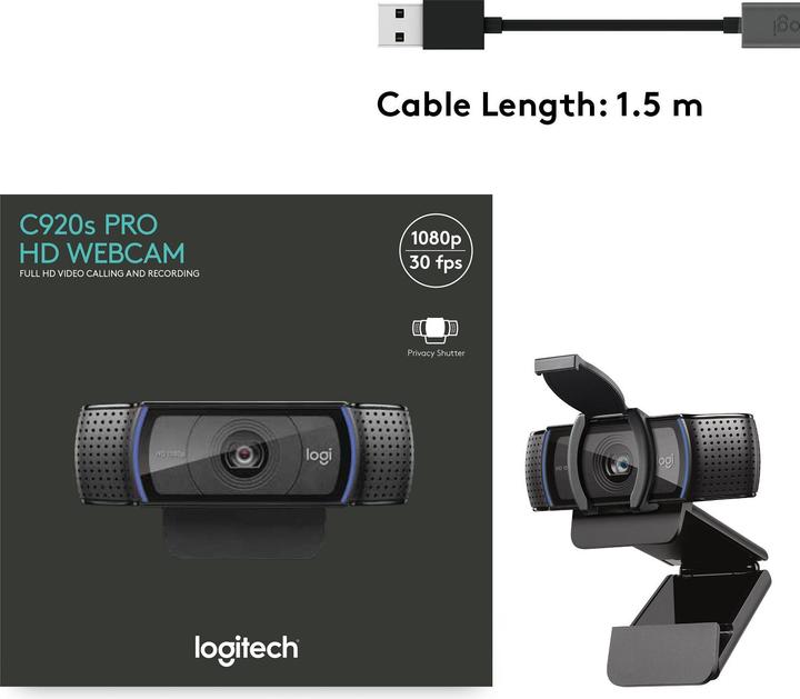 Produktbild Logitech C920S Pro (2 Mpx)