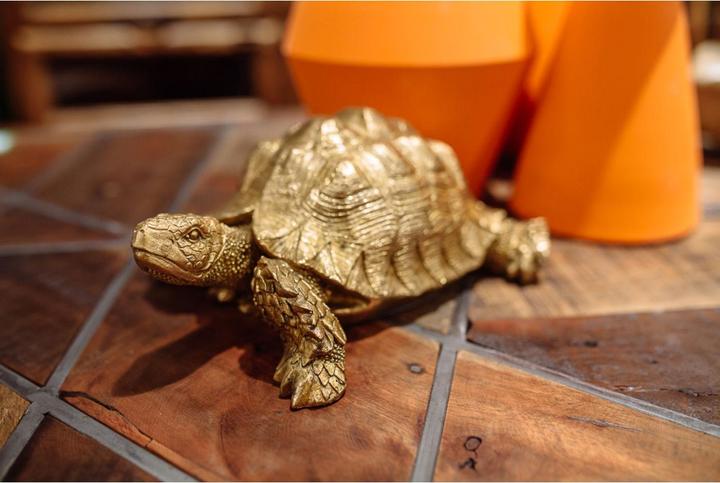 Image du produit Designlife Figurine décorative Turtle doré PM (14,5 x 30 x 25,5 cm)