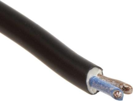 Image du produit Rs Pro H03VV-F 2182Y 2 Core 0.5mm Black Cable (100 m)