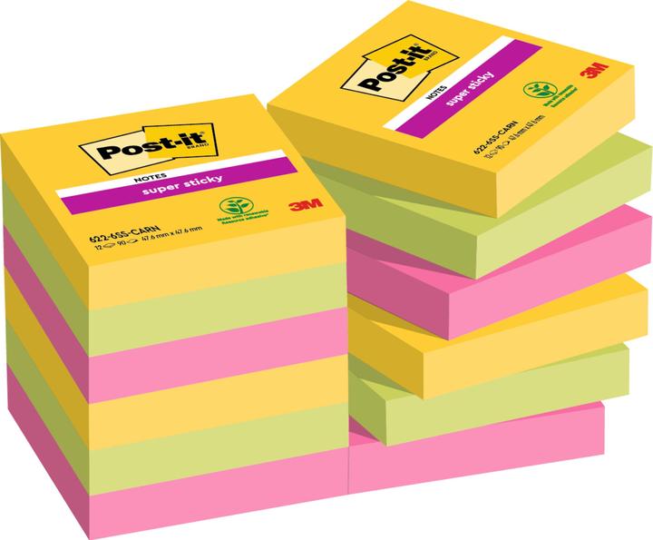 Image du produit Post-it Super Sticky Notes Rio (48 x 48 mm)