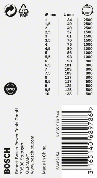 Image du produit Bosch Professional Zubehör Jeu de forets hélicoïdaux PRO Stainless Steel HSS-Co, 19 pièces (6 mm, 1 mm, 6,5 mm, 5,5 mm, 10 mm, 1,5 mm, 7 mm, 3 mm, 5 mm, 8,5 mm, 8 mm, 2,5 mm, 9 mm, 3,5 mm, 4,5 mm, 2 mm, 7,5 mm, 9,5 mm, 4 mm)
