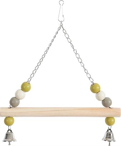 Actual product image Zolux Swing with wooden bar and little bell on a metal chain