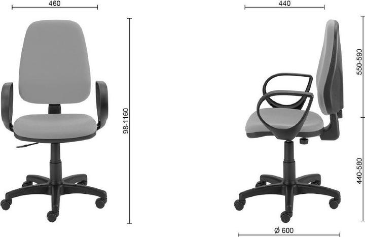 Produktbild Office Products Bürostuhl paros, schwarz