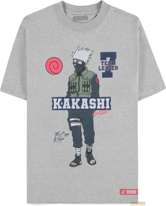 Difuzed Naruto - Kakashi - Short Sleeved T-shirt (Loose Fit) - S (S)