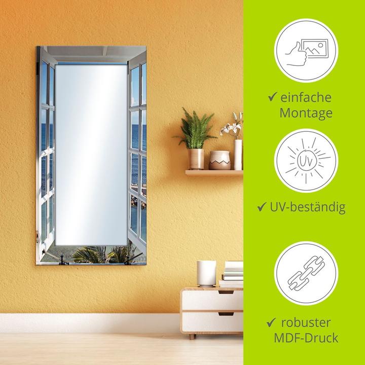 Actual product image Artland Mirror with design frame Window to paradise (60 x 120 cm)