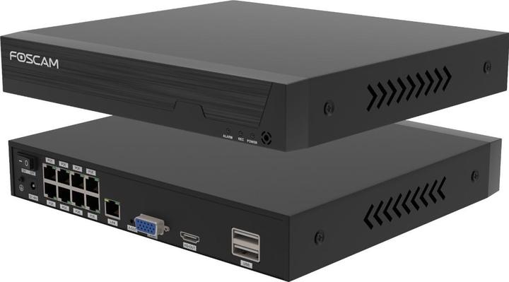 Image du produit Foscam FNA108 E T4 2T (noir, FNA108E NVR PoE 8 canaux, 4x caméra T8EP) (3840 x 2160 pixels)