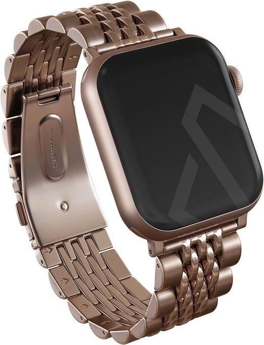 Produktbild Burga Apple Watch Metal Bandje - Chic Royal - Roségold - 42 mm / 44 mm / 45 mm / 49 mm (Edelstahl, Apple Watch)