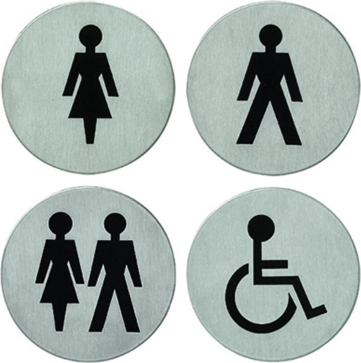 Intersteel Piktogramm Damen- und Herrentoilette