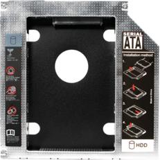 Produktbild LogiLink Gehäuse für eine zweite Laptop-Festplatte 9,5 mm SATA-Festplatte