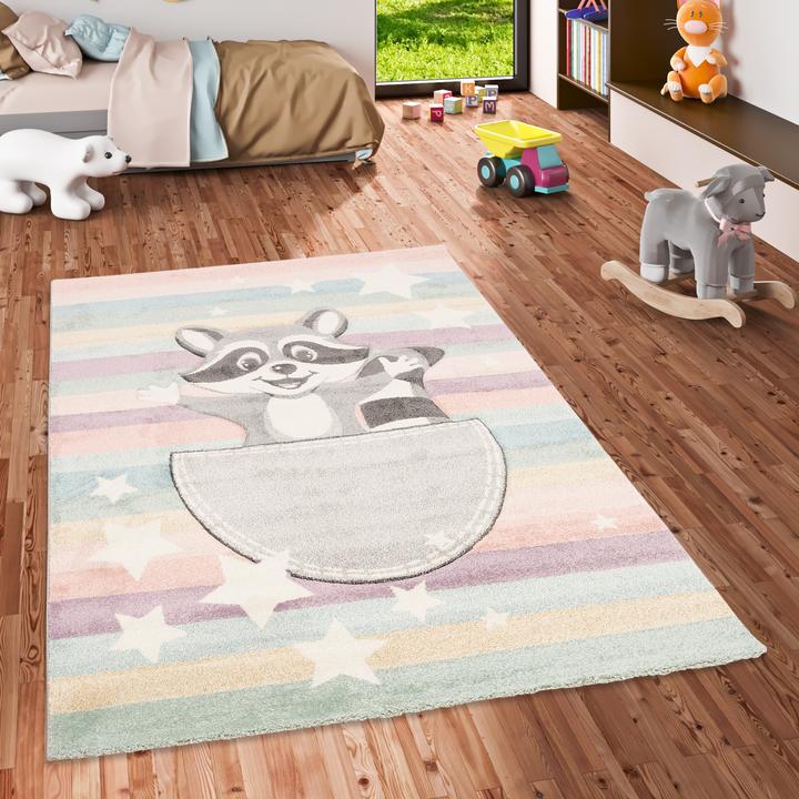 Image du produit Pergamon Tapis pour enfants Maui Kids raton laveur (120 x 170 cm)