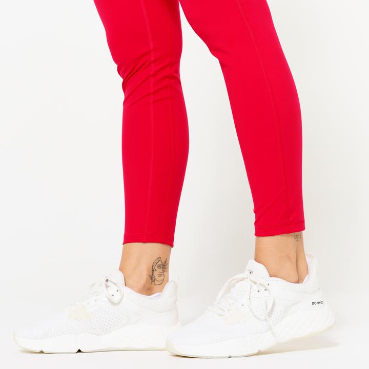 Produktbild Domyos Leggings Damen Elastikbund - rot (W28/L31)
