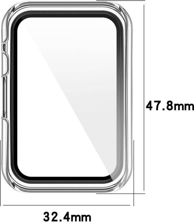 Actual product image Cover-Discount OPPO Watch Free - Protective Case with transparent bulletproof glass