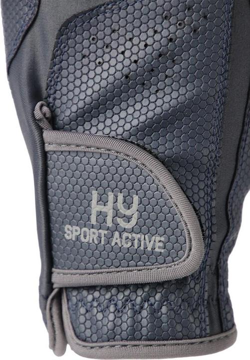 Image du produit Hy Equestrian Logo Gants d'équitation PU plastique Lycra (L)