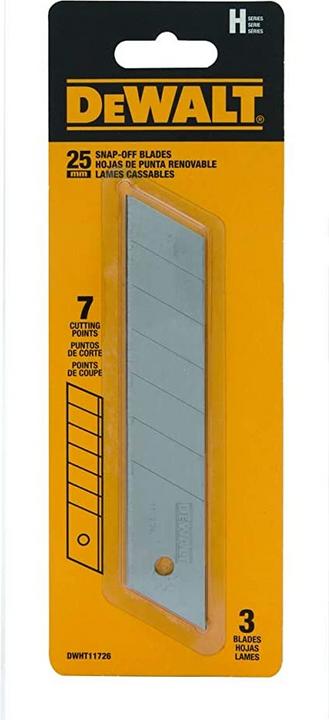 Produktbild DeWalt Abbrechklingen 25mm 3 St (Ersatzklinge)