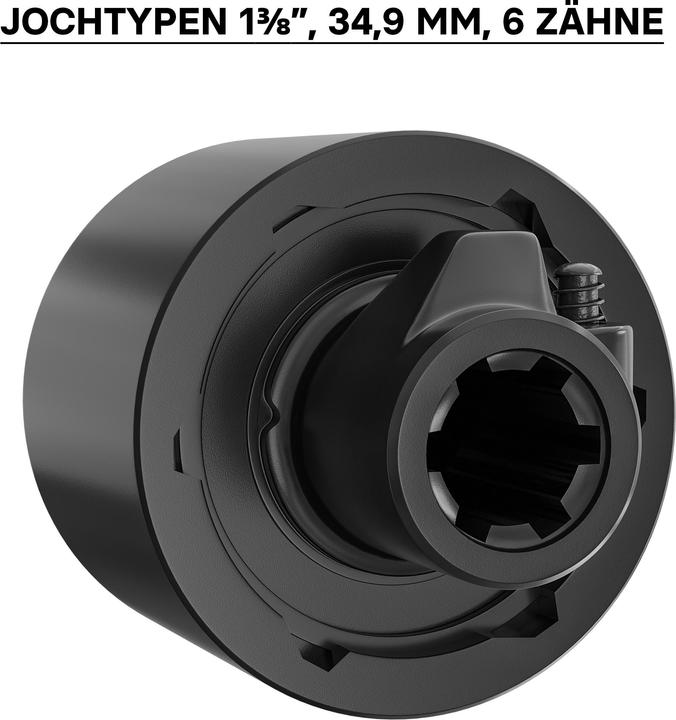 Image du produit Wiltec Embrayge à roue libre Arbre Cardan 220mm Filet Mâle Femelle 1 3/8" Arbre cannelé 6 Dents 3500Nm (Accessoires pour tracteurs)