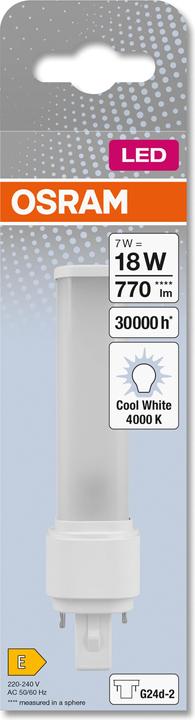 Image du produit Osram Dulux (G24d-2, 7 W, 770 lm, 1 x, E)