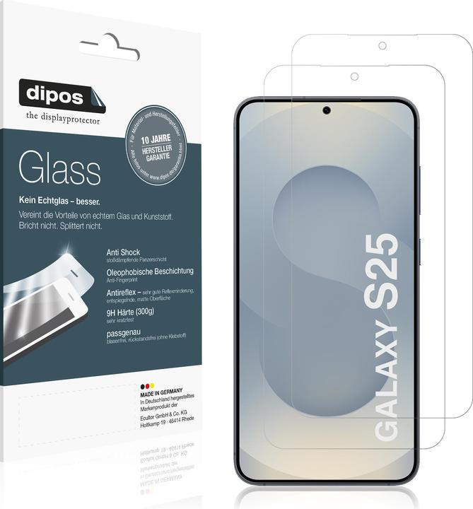 Produktbild Dipos Anti-Shock Displayschutz Matt 9H (1 Stück, Samsung Galaxy S25)