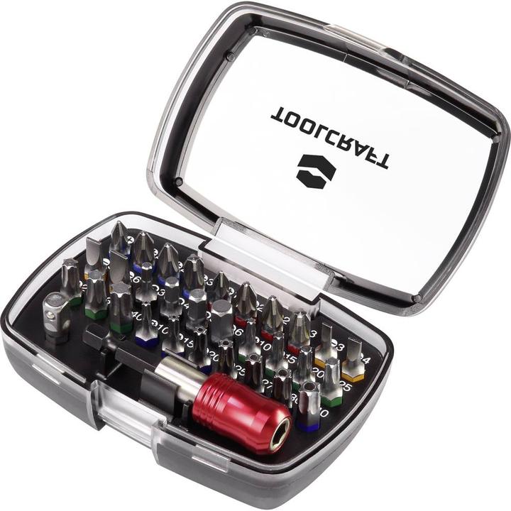 Toolcraft 32pcs. bit set with colour coding (C 6.3)