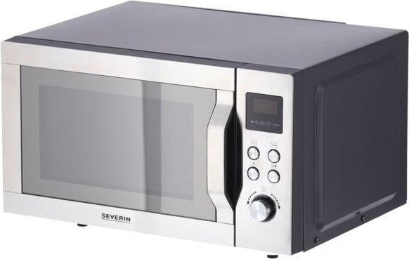 Image du produit Severin Microwave w/ceramic plate 900 watts 25 l - Steel (29070) (25 l)