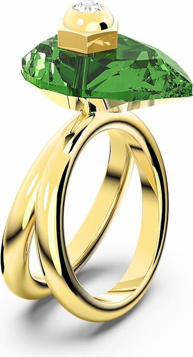 Swarovski Numina Ring Tropfenschliff Grün Gold (60)