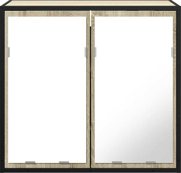 Produktbild VidaXL Bad-Spiegelschrank Sonoma-Eiche 65x20x60 cm Holzwerkstoff (65 x 20 x 60 cm)