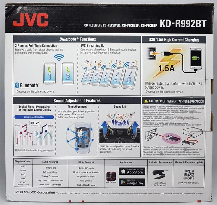 Immagine prodotto JVC KD-R992BT (Auto Android)
