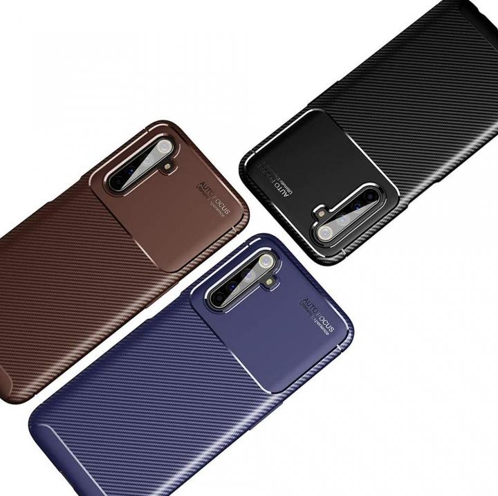 Actual product image Screenguard Realme 6 Pro Cover Carbon Design TPU Case (Realme 6 Pro)